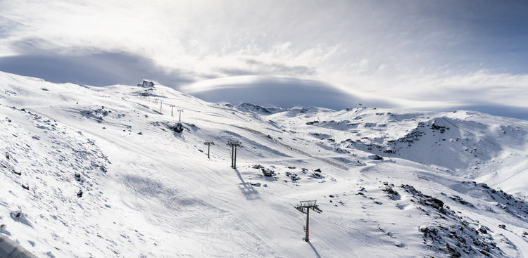 sierra nevada spain ski resort poster print