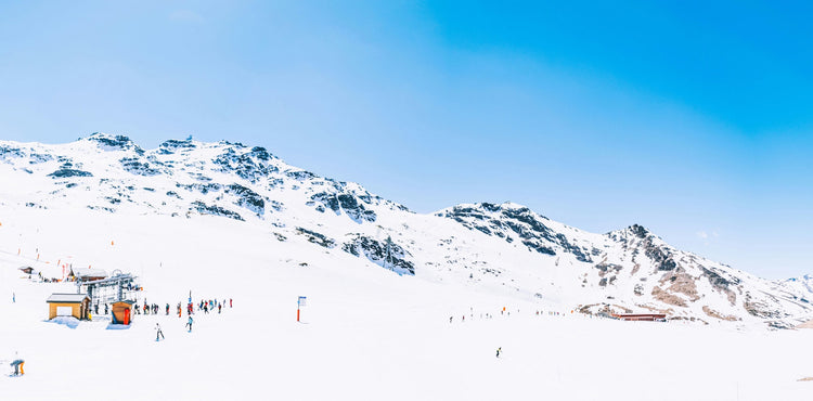 val thorens ski mountain artwork poster print