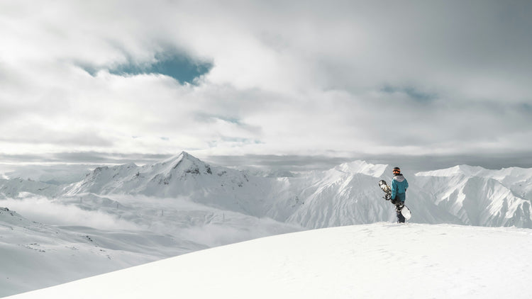 alps ski mountain artwork poster print