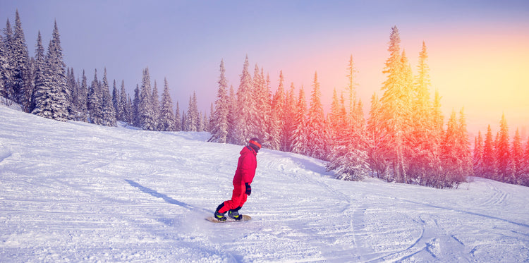 ski resort poster print