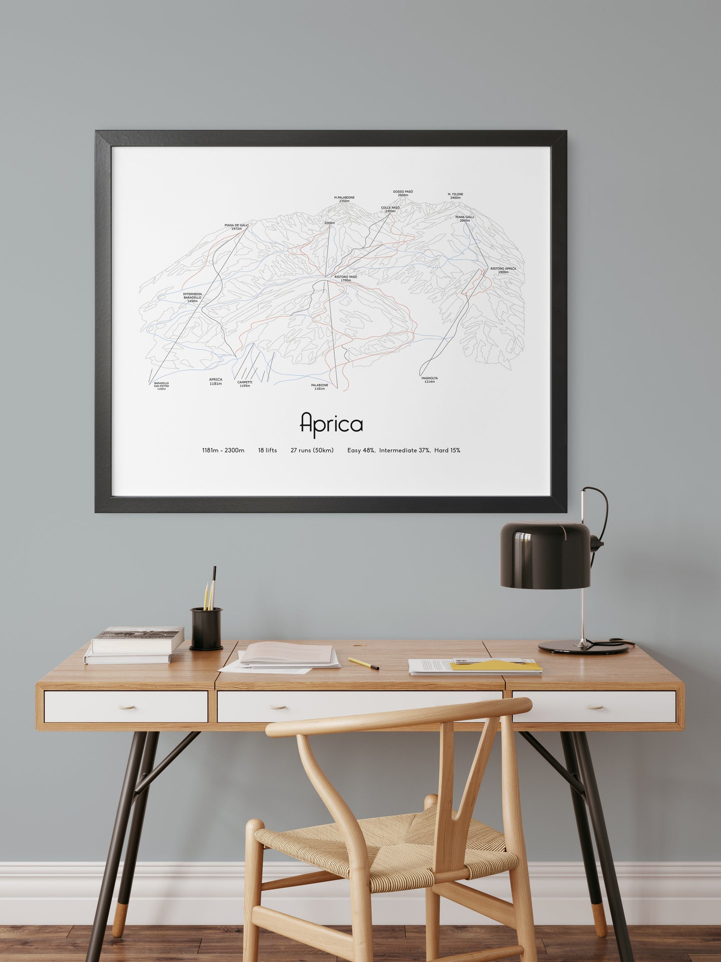 aprica mountain artwork desk
