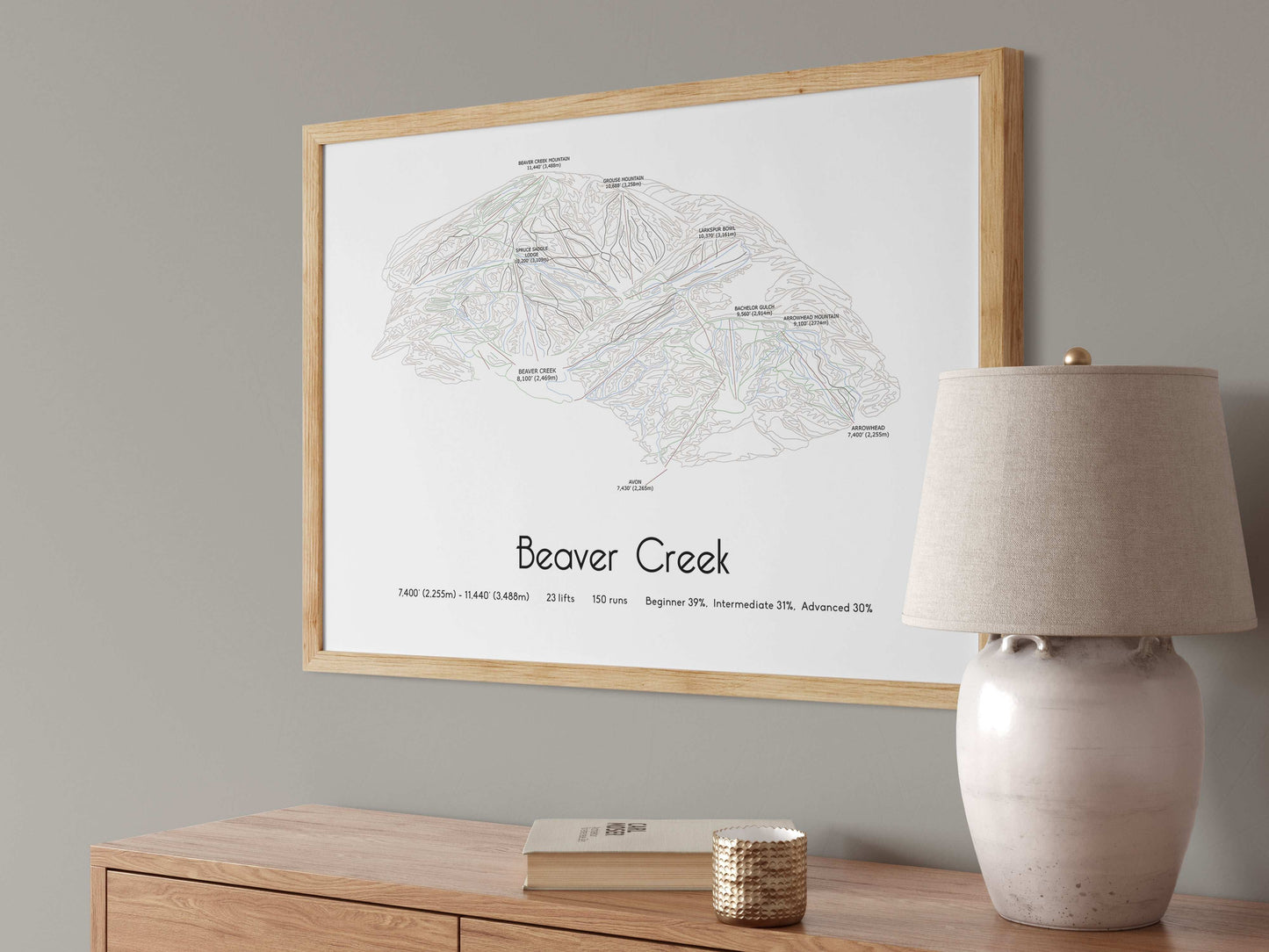 beaver creek mountain artwork angled