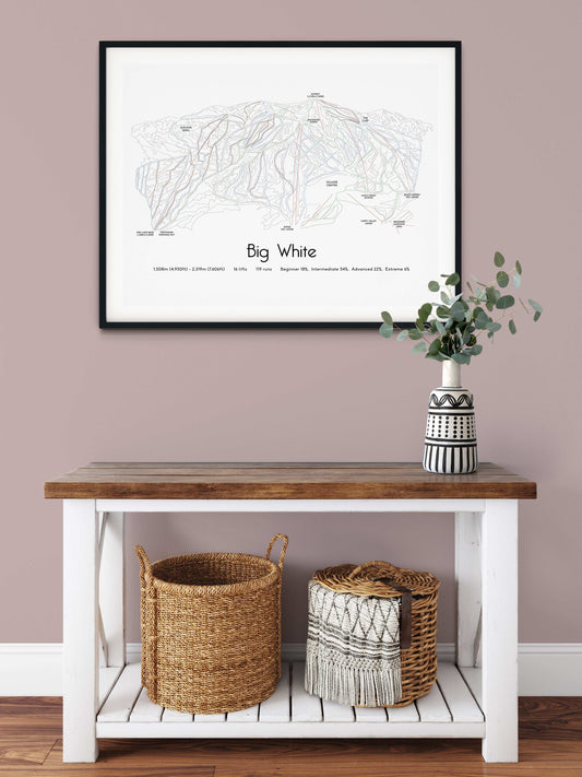 big white mountain artwork hall