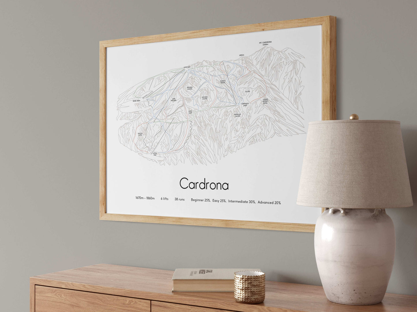 cardrona mountain artwork angled