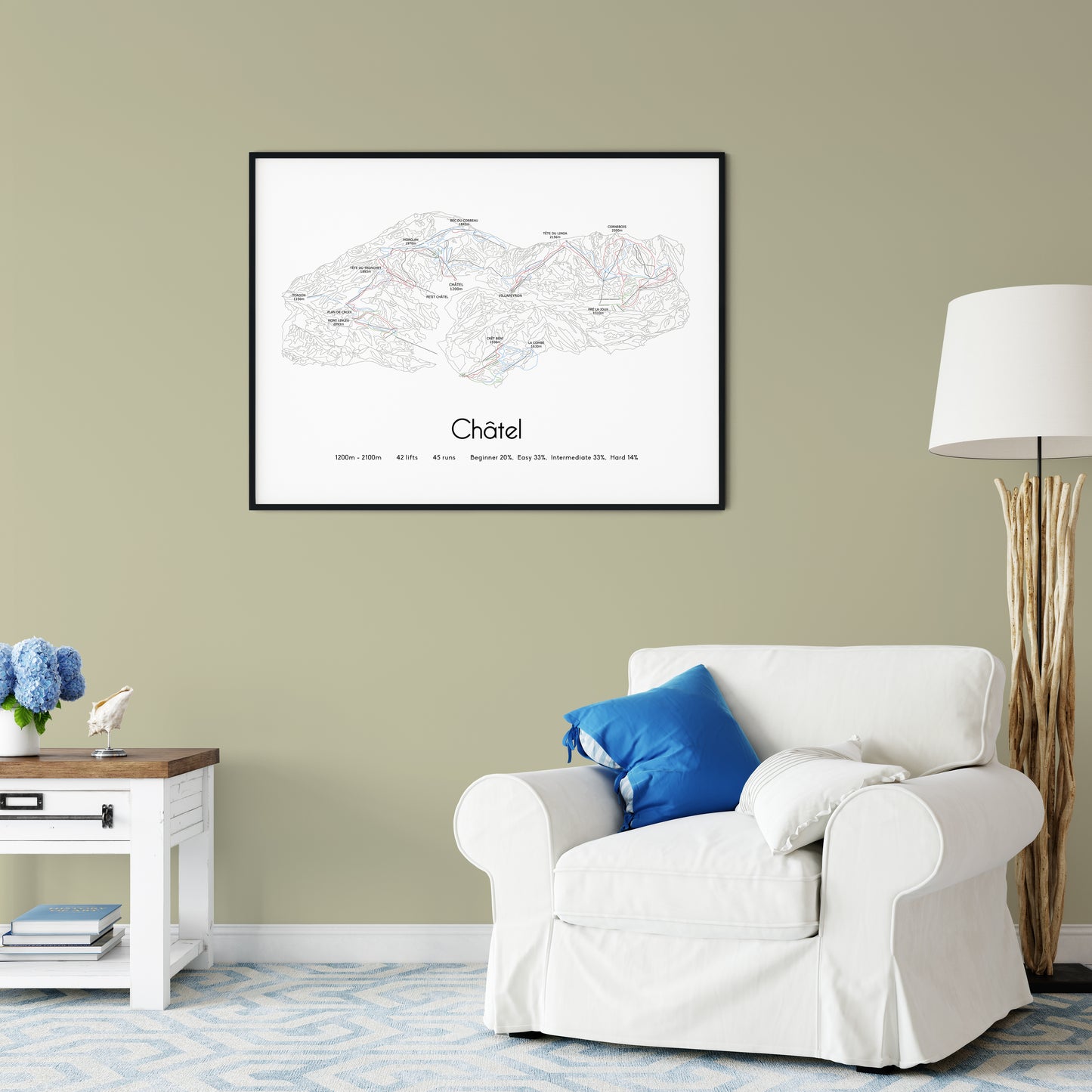 chatel châtel mountain artwork chair