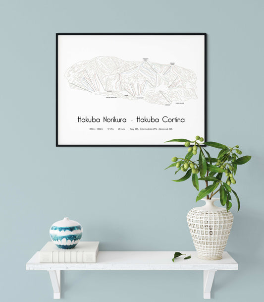 hakuba norikura cortina mountain artwork shelf