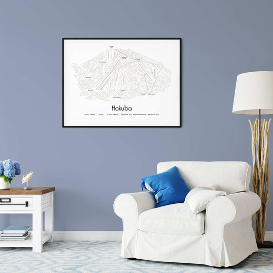 hakuba mountain artwork chair