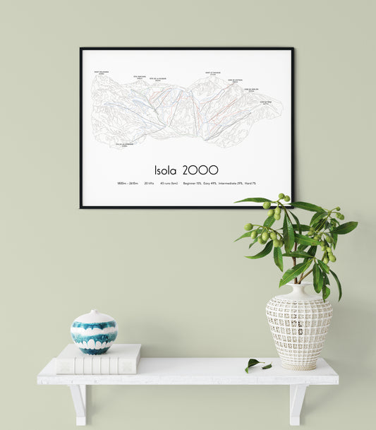 isola 2000 mountain artwork shelf