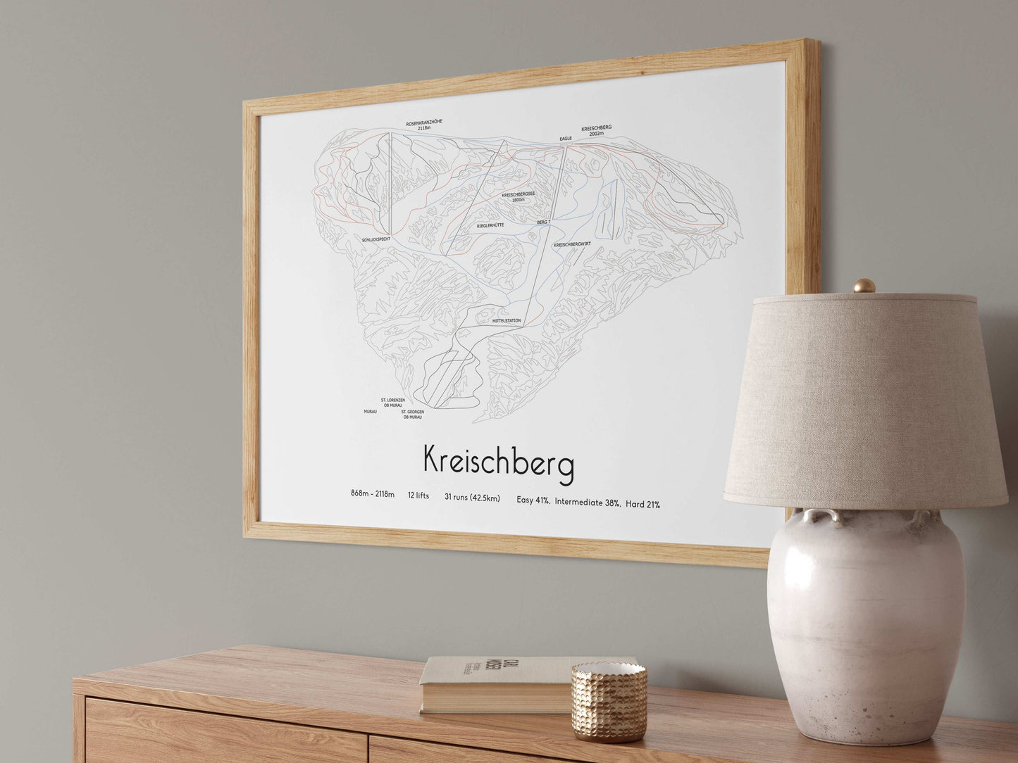 Kreischberg mountain artwork angled