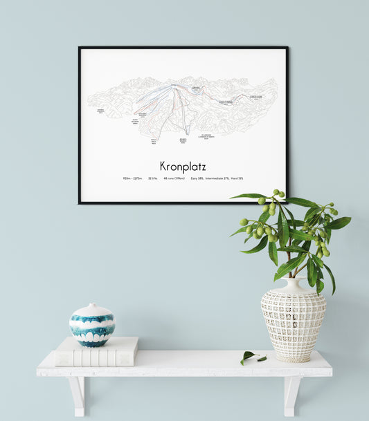 kronplatz mountain artwork shelf