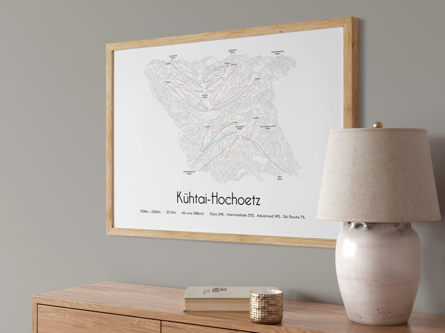 Kühtai-Hochoetz mountain artwork angled