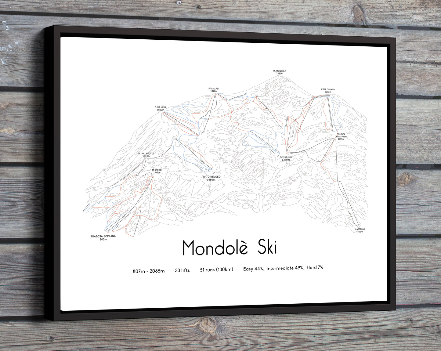 mondolè mondole ski mountain artwork wood