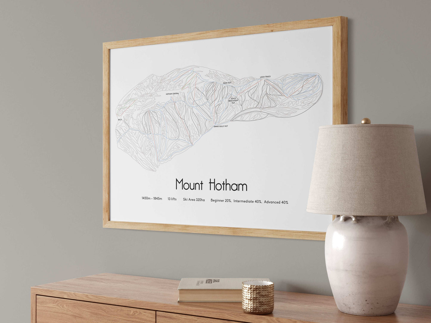 mount hotham mountain artwork angled
