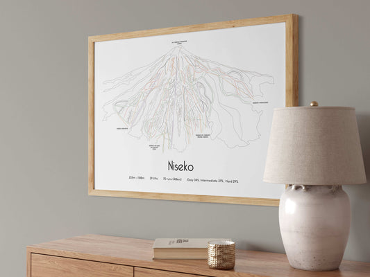 niseko mountain artwork angled