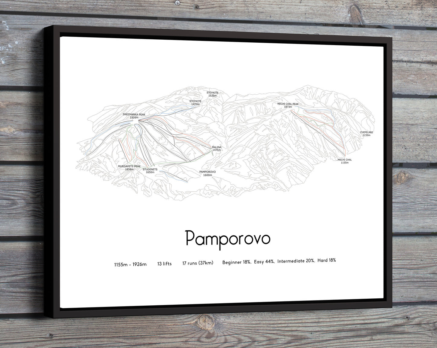 pamporovo mountain artwork wood