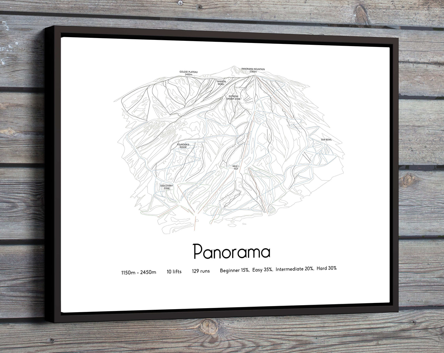 panorama mountain artwork wood