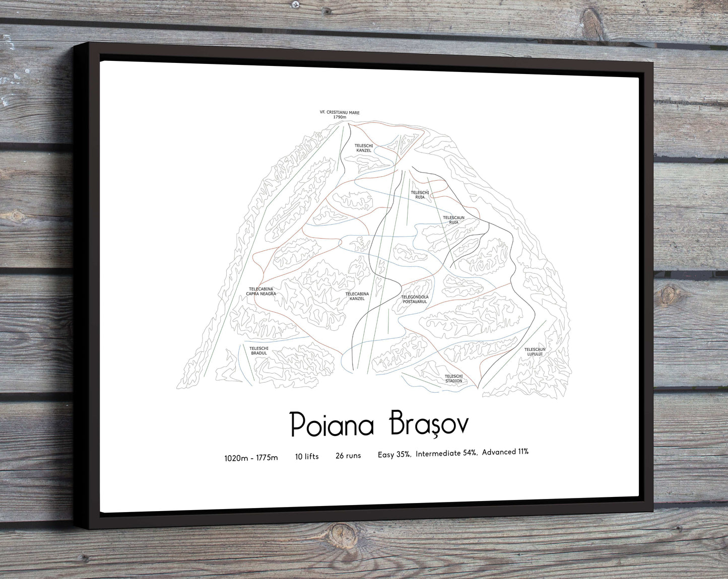 poiana brasov mountain artwork wood