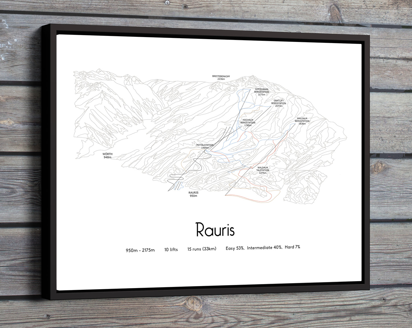 rauris mountain artwork wood