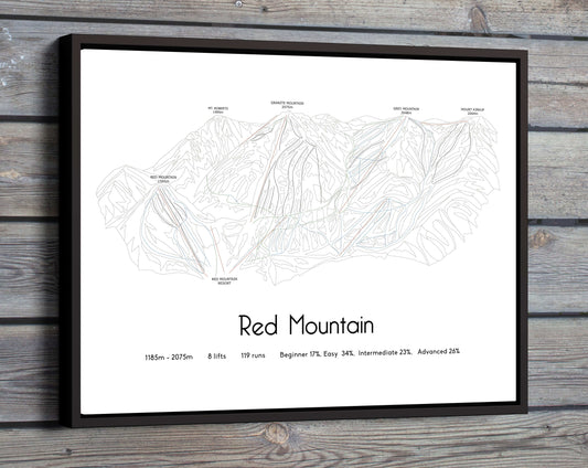 red mountain artwork wood