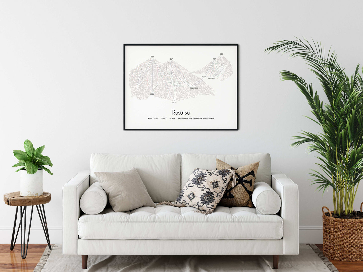 rusutsu mountain artwork sofa