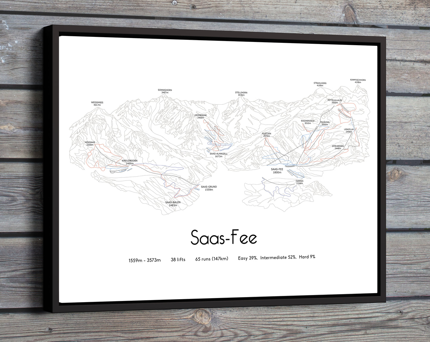 saas-fee saas fee mountain artwork wood