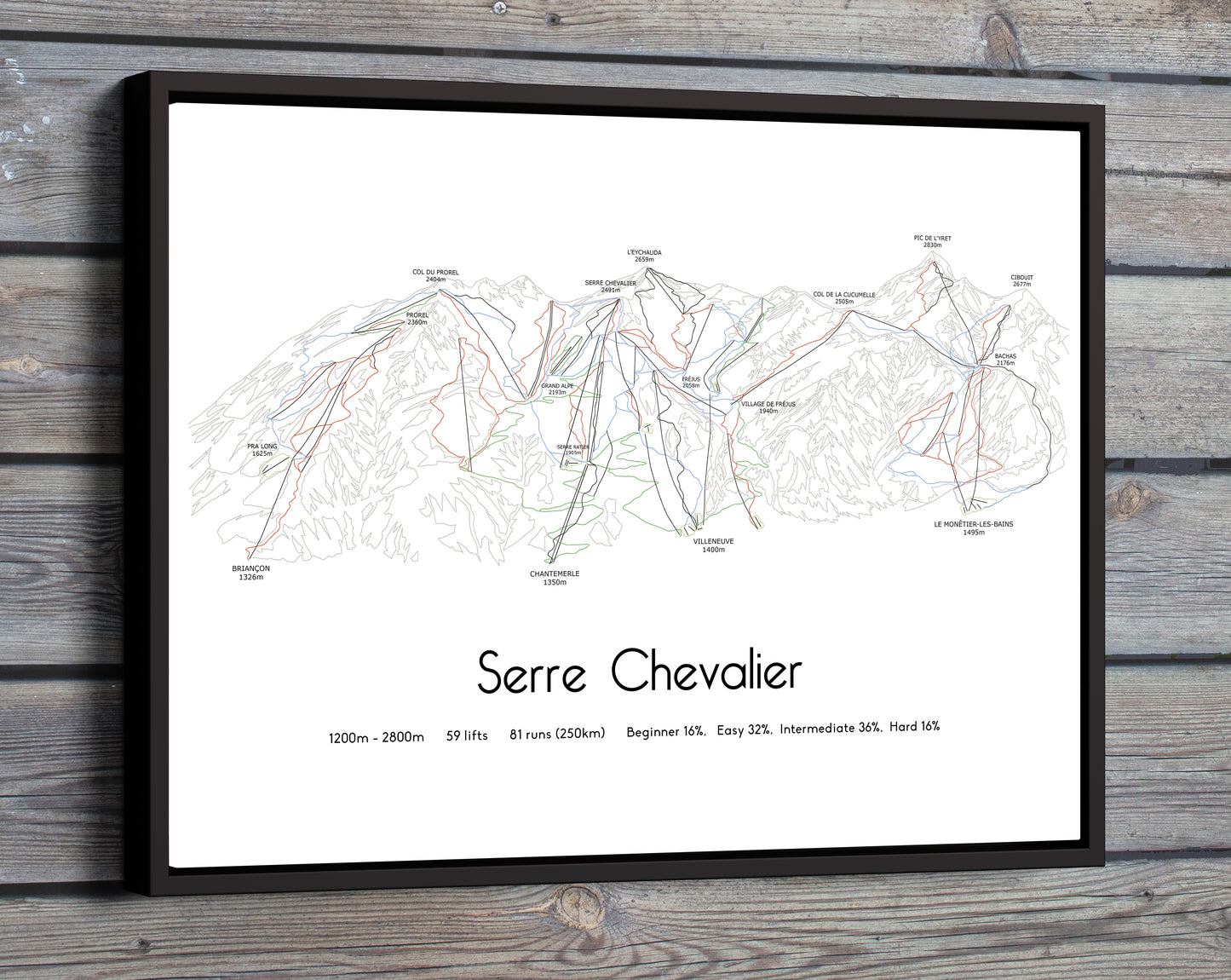 lake louise mountain artwork wooden