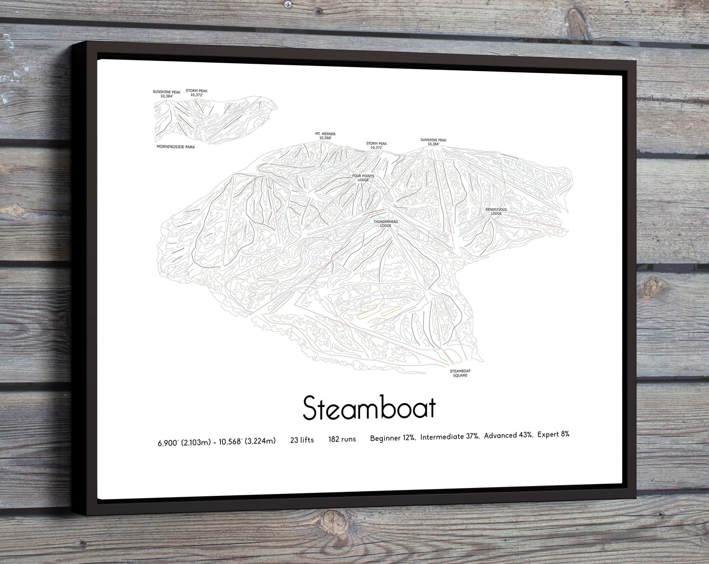 steamboat mountain artwork wood