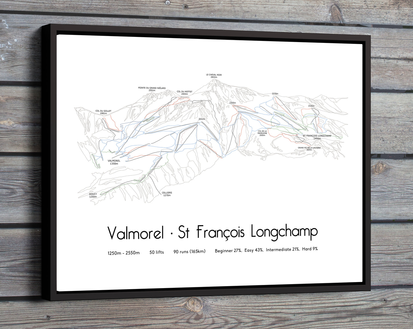 valmorel st francois longchamp mountain artwork wood