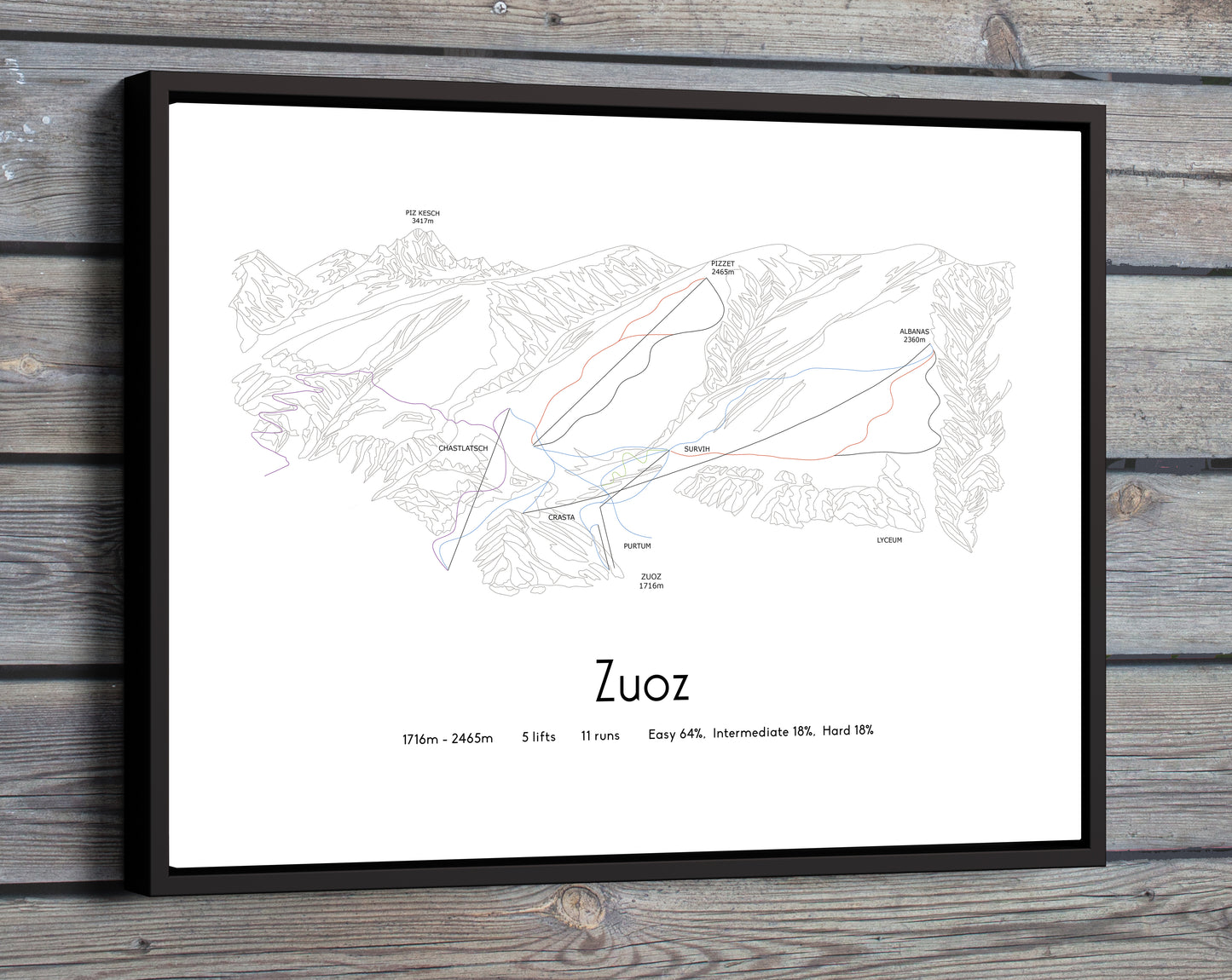 zuoz mountain artwork wood