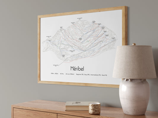 meribel Méribel mountain artwork angled