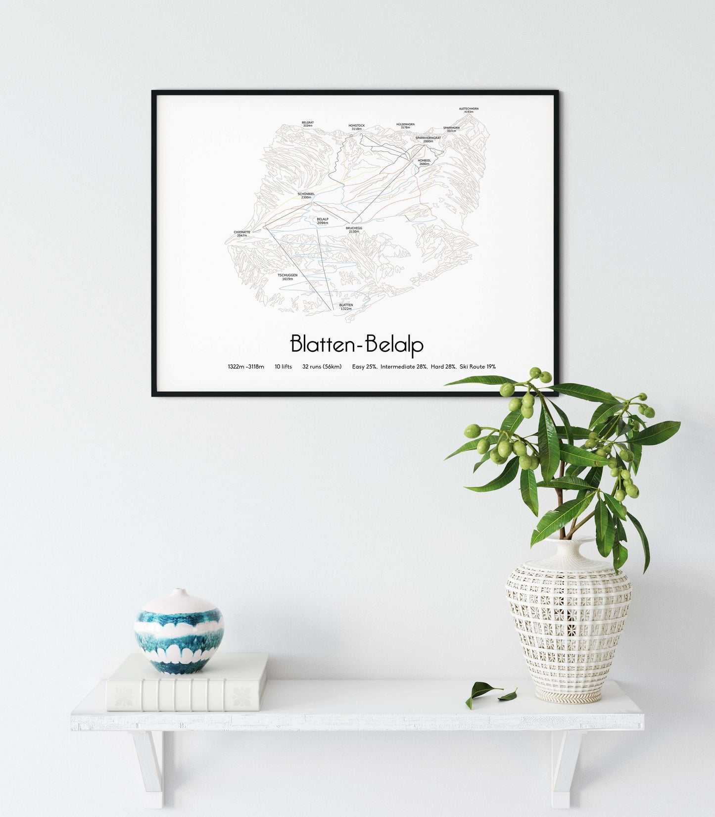 blatten belalp mountain artwork white