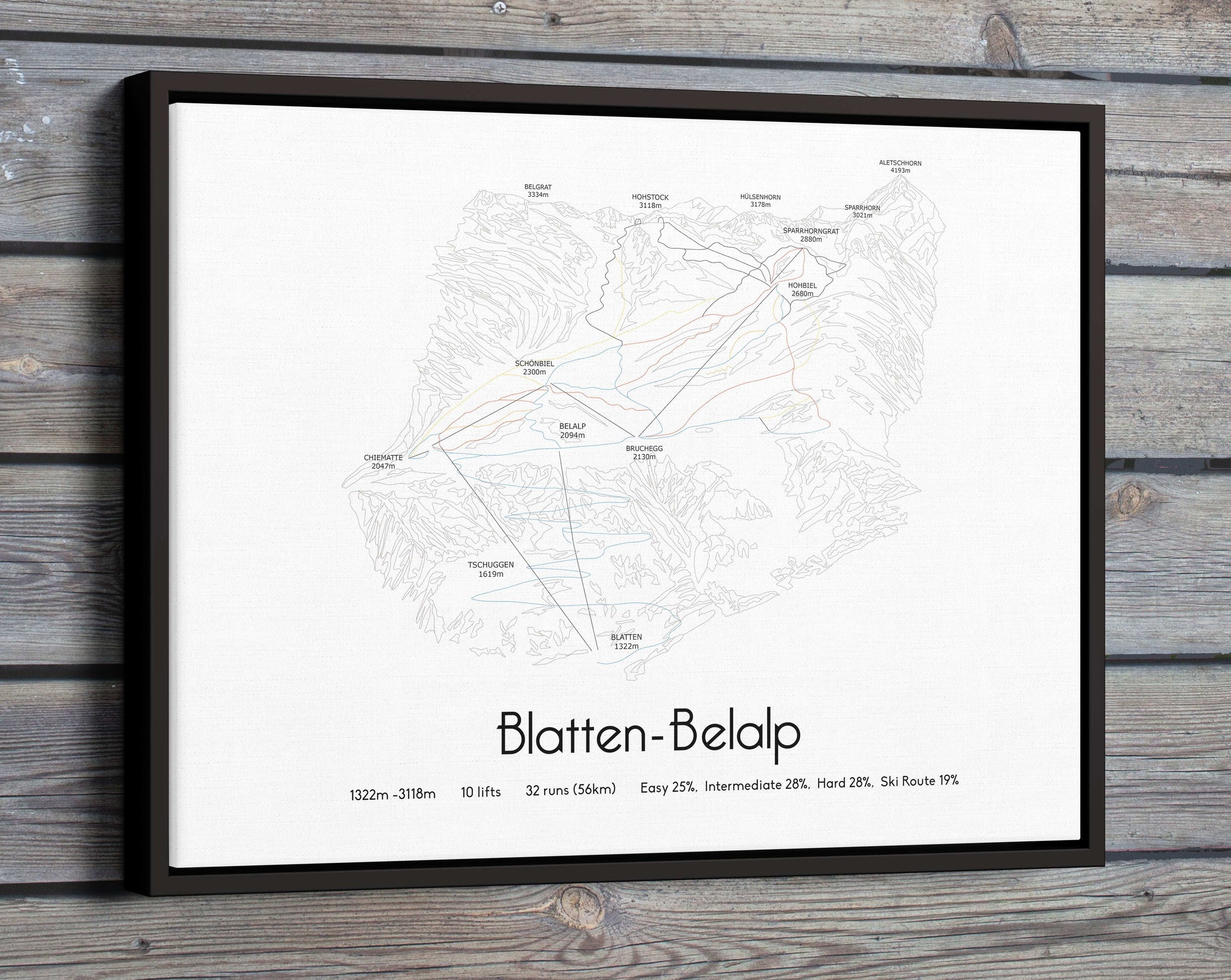 blatten belalp mountain artwork wooden wall