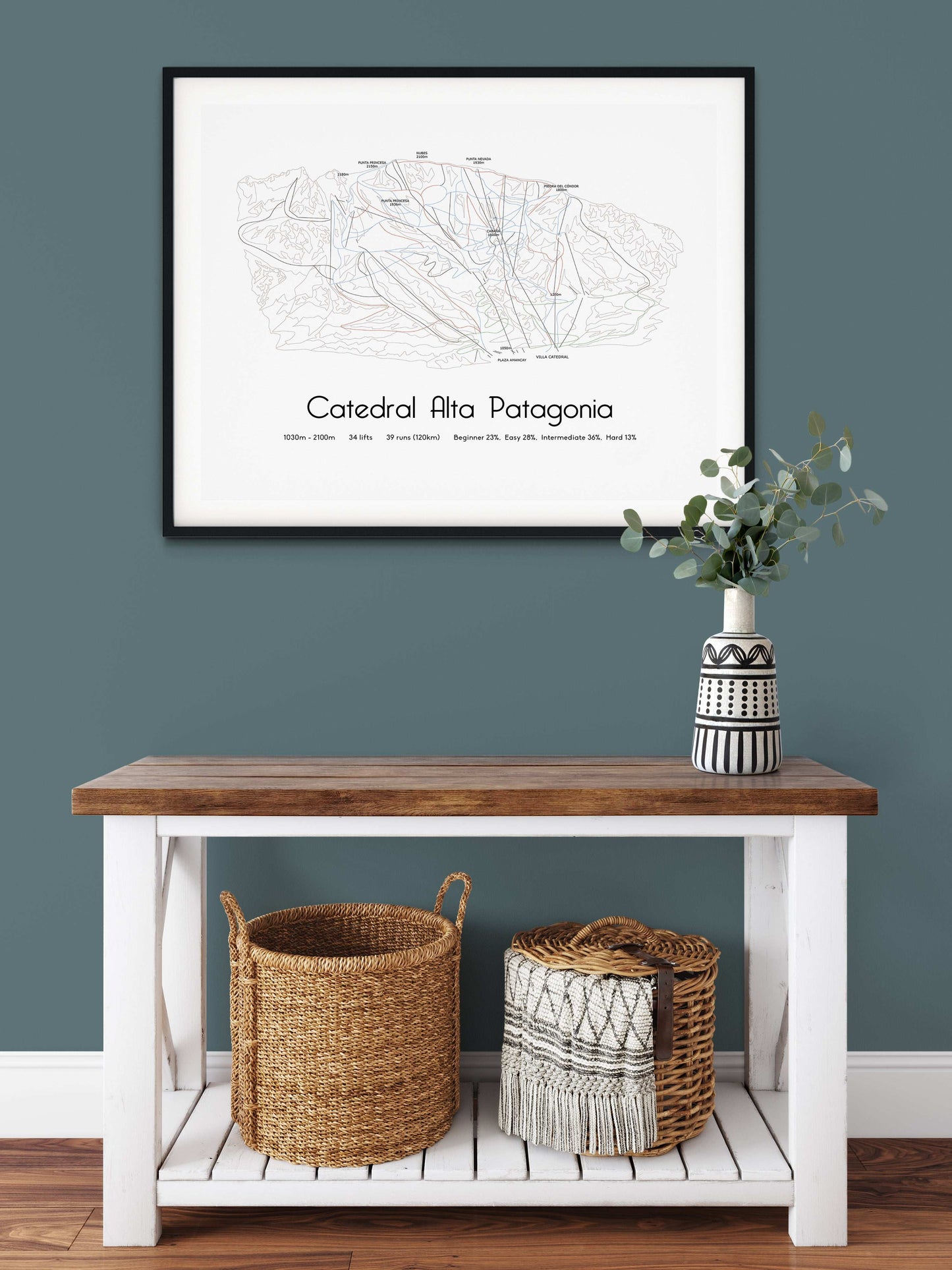 cerro catedral alta patagonia mountain artwork hall