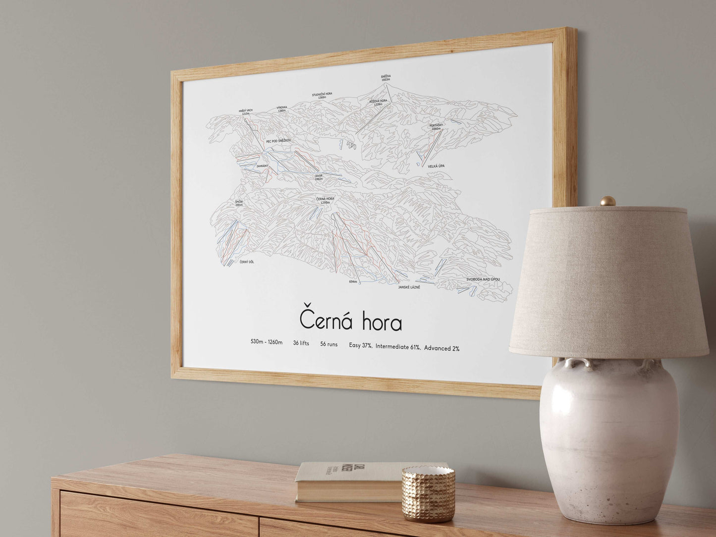 Černá hora | Cerna hora - Janské Lázně | Janske Lazne mountain artwork angled