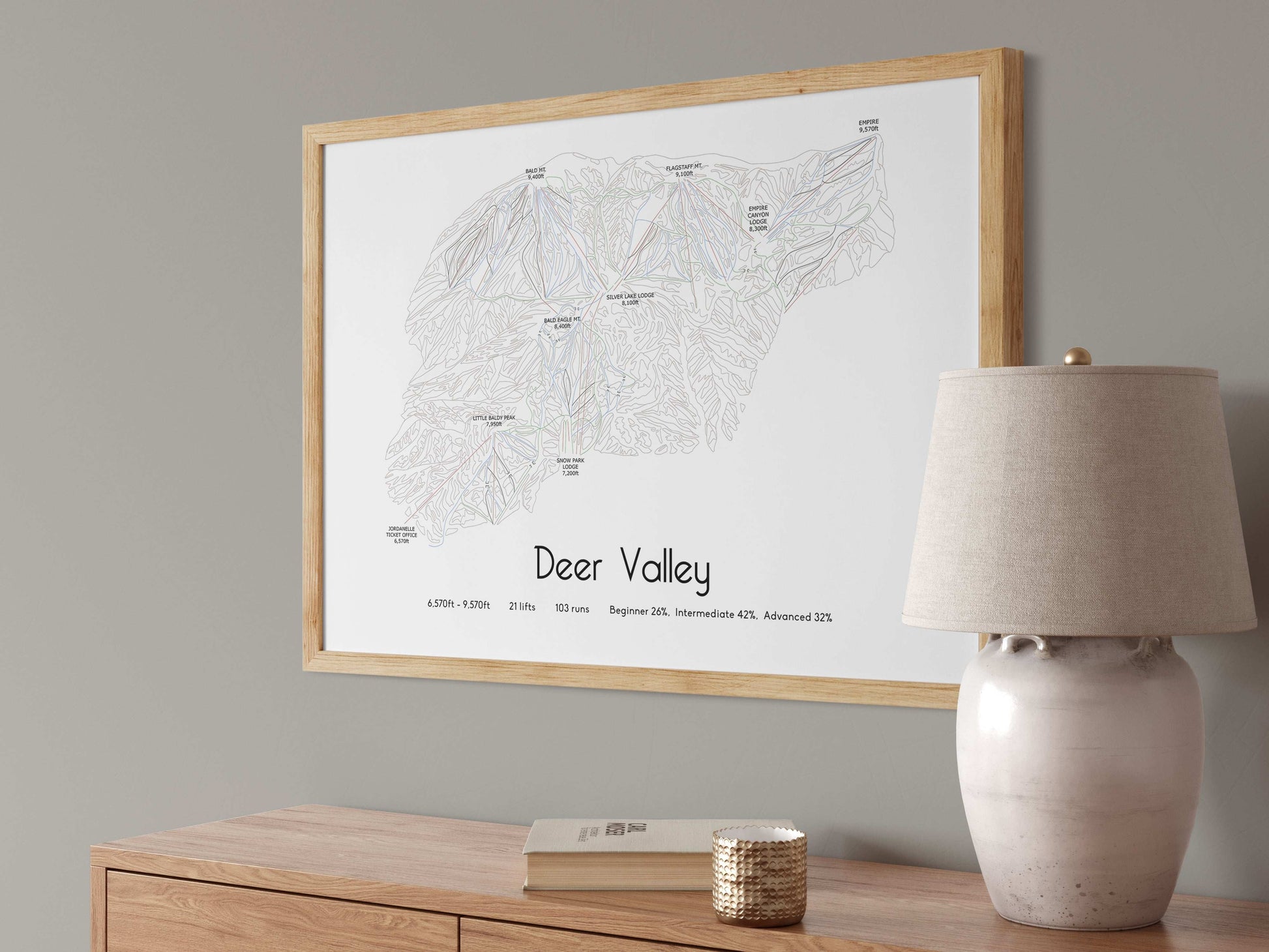 deer valley mountain artwork angled