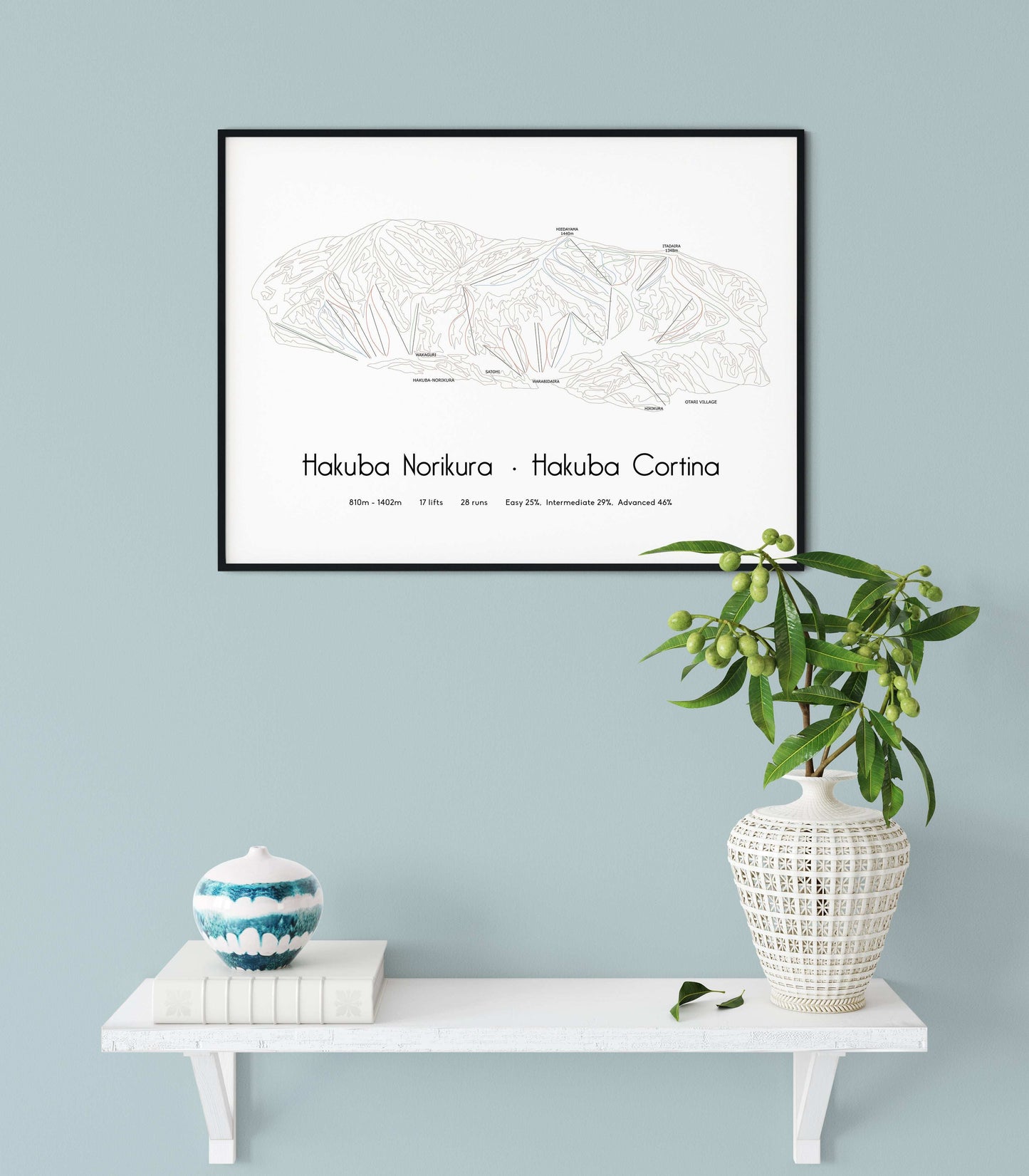 hakuba norikura cortina mountain artwork shelf