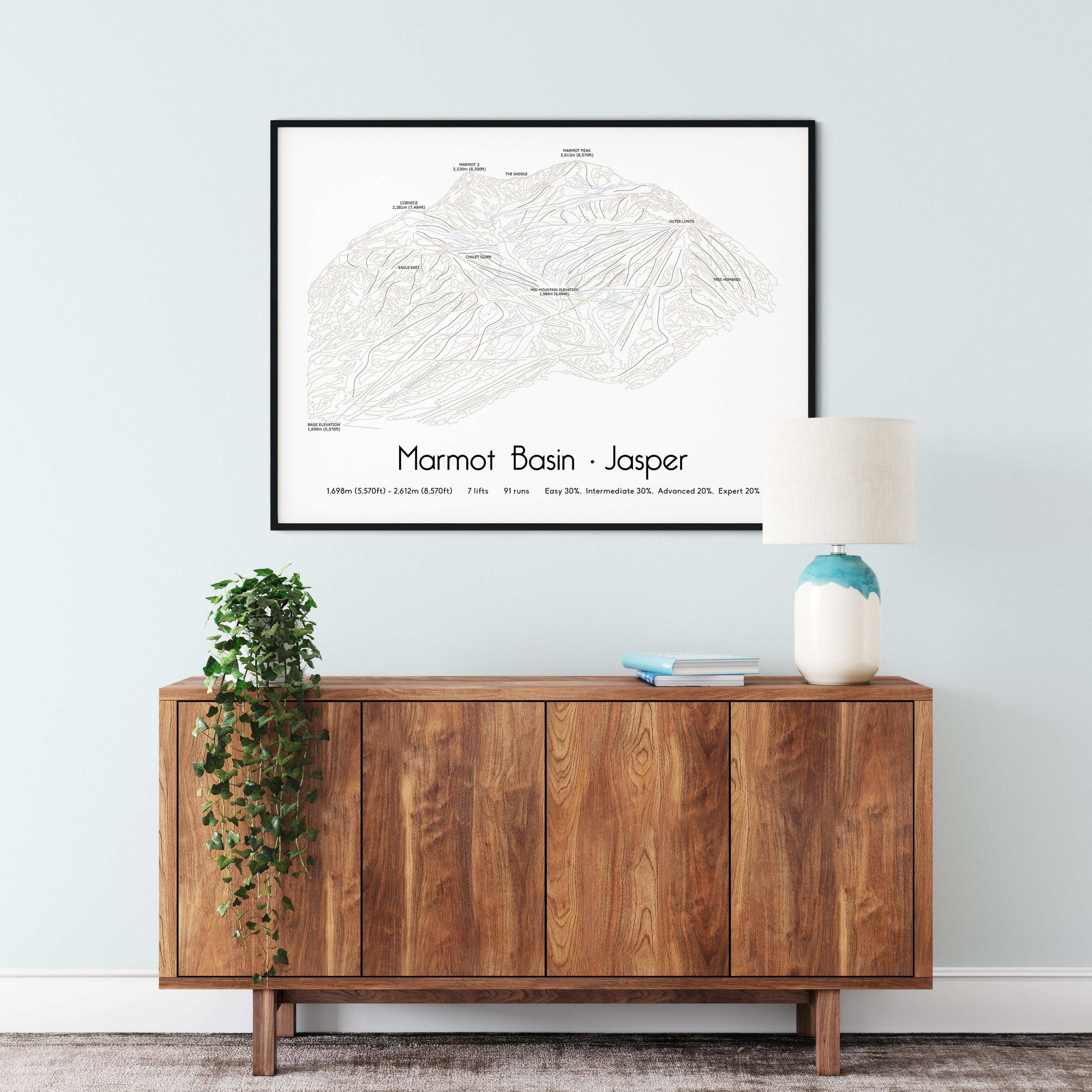 Marmot Basin Jasper mountain artwork hall