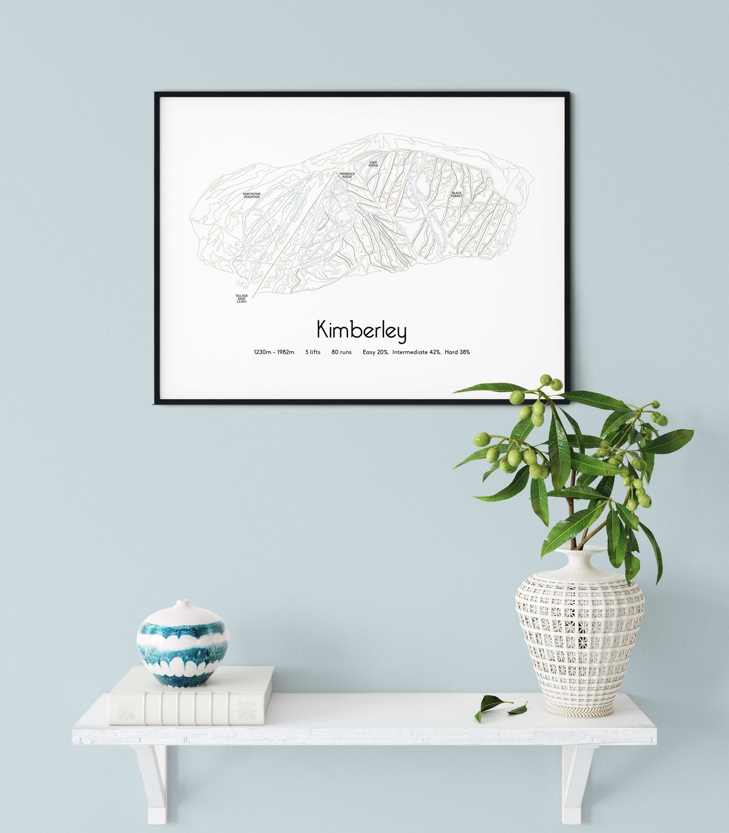 Kimberley mountain artwork shelf