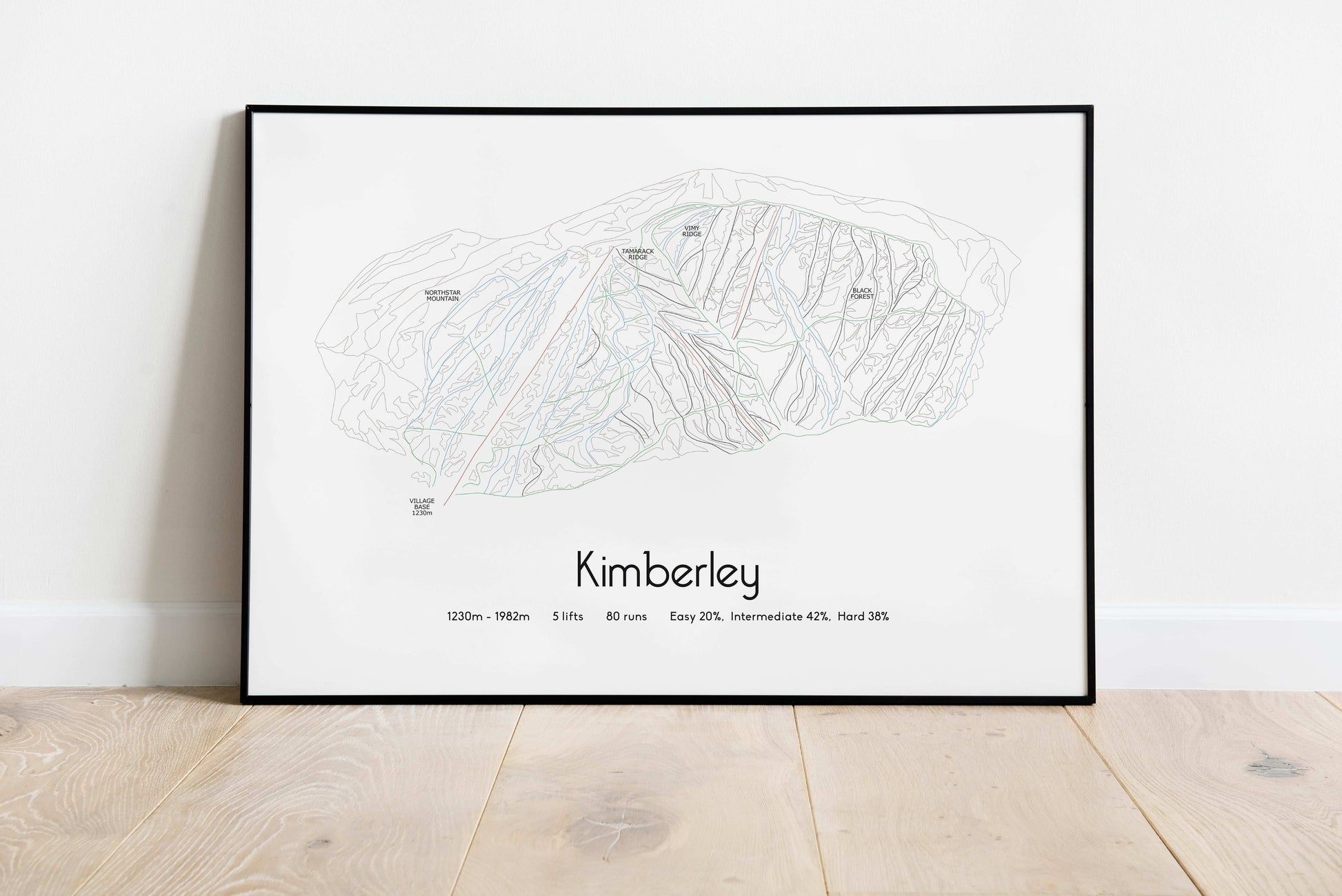 Kimberley mountain artwork black