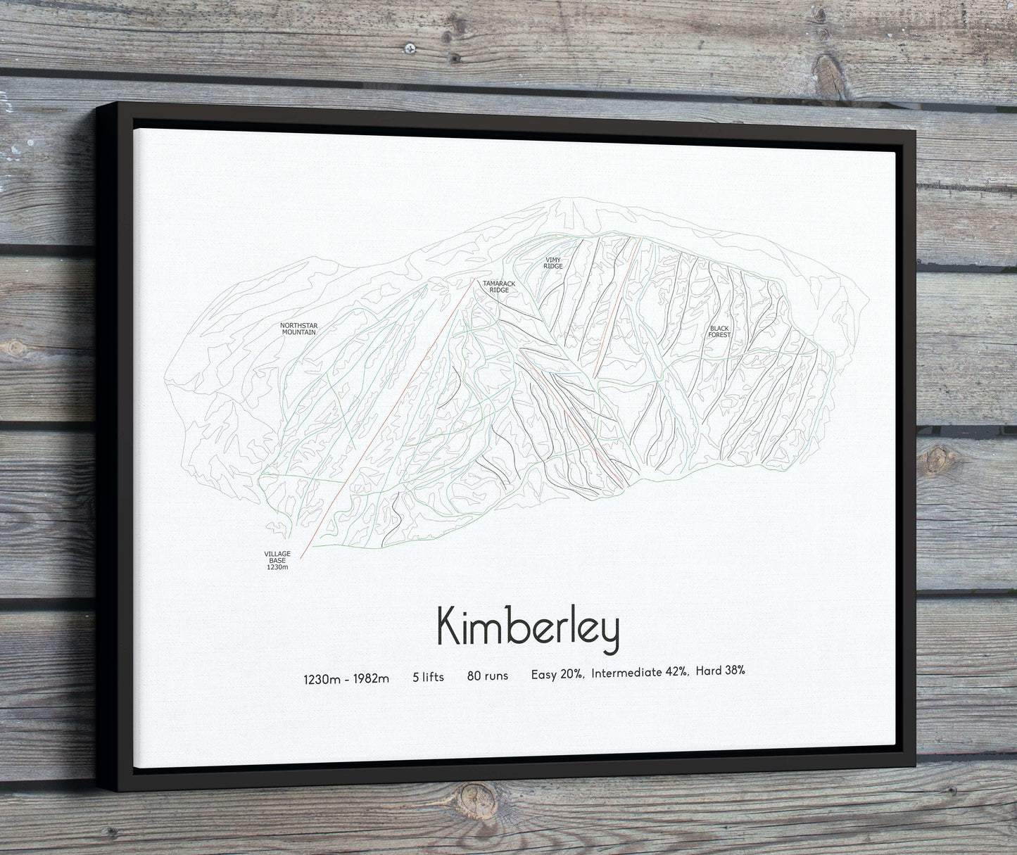 Kimberley mountain artwork wood