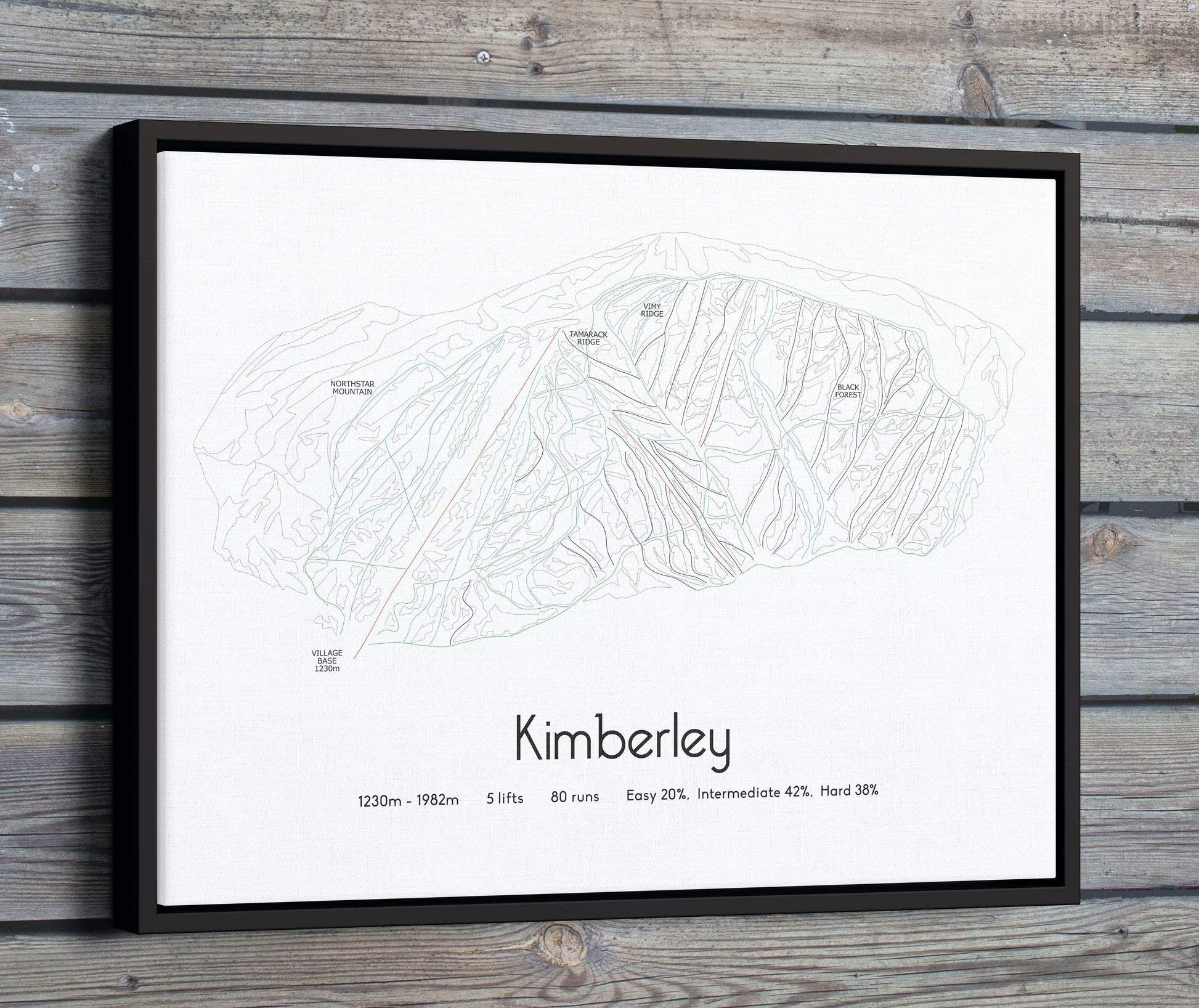 Kimberley mountain artwork wood