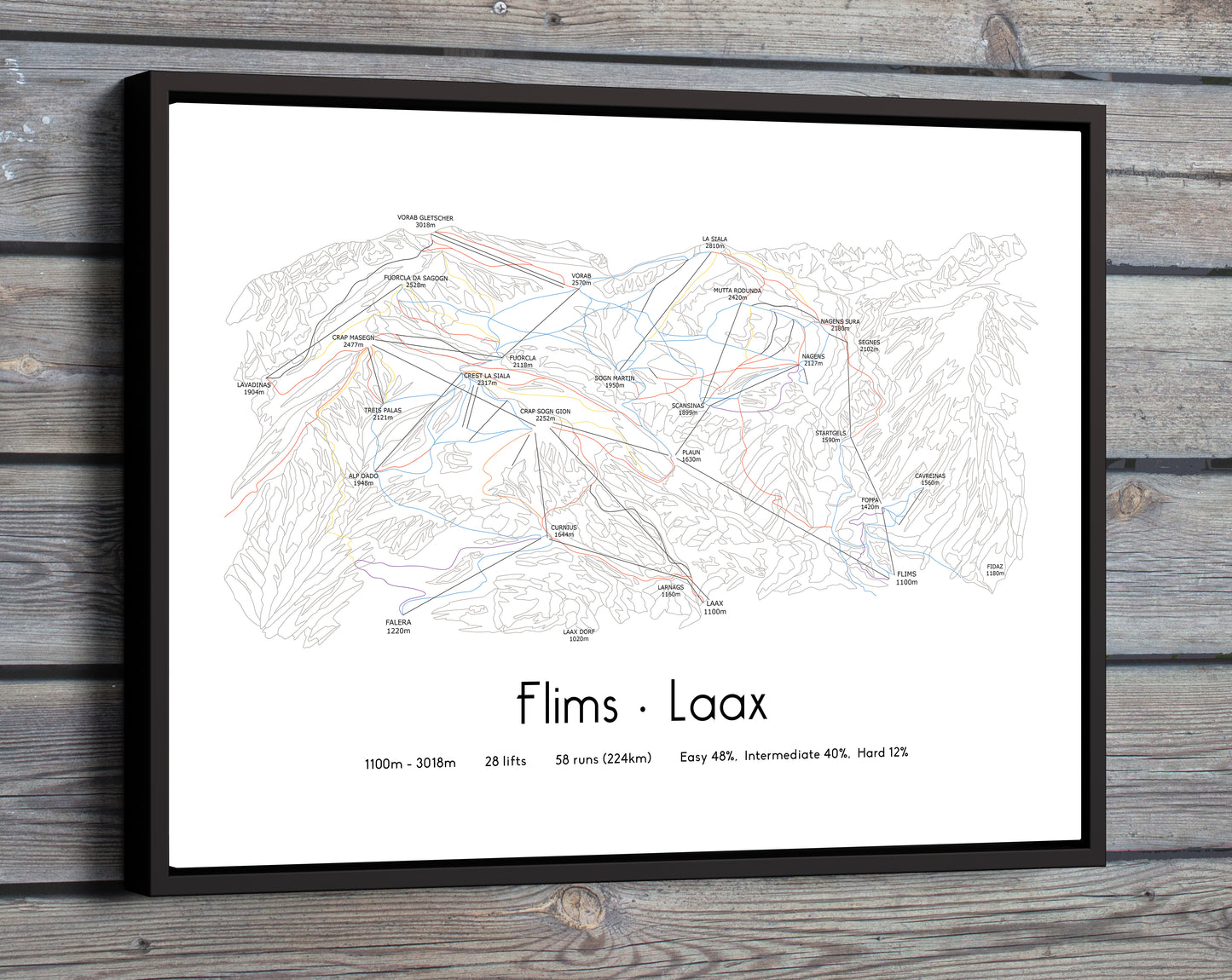 Flims Laax - Ski Posters & Art Prints