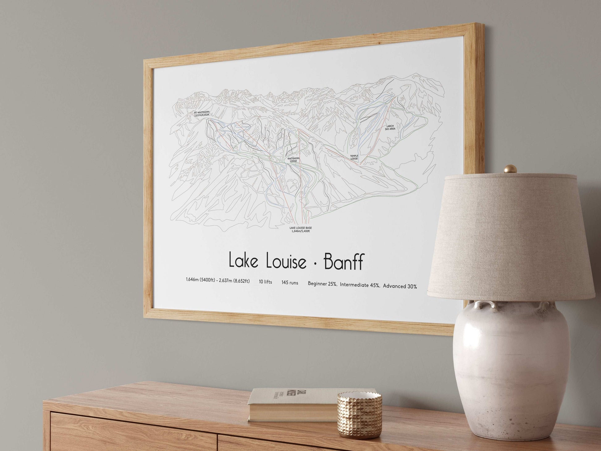 lake louise mountain artwork angled