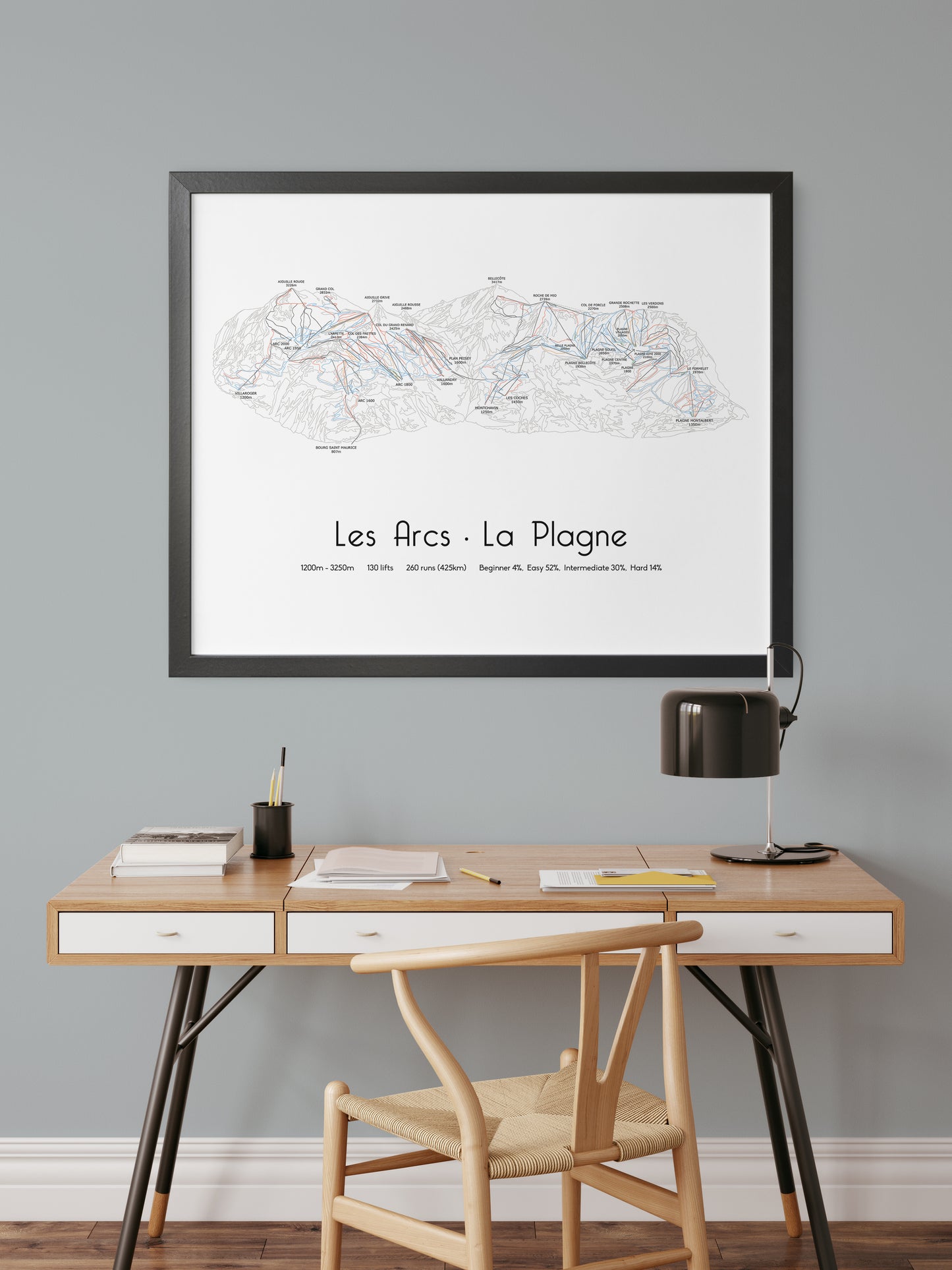 Les Arcs . La Plagne - Ski Posters & Art Prints