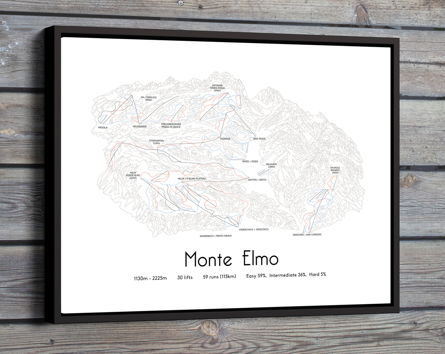 Monte Elmo - Ski Posters & Art Prints