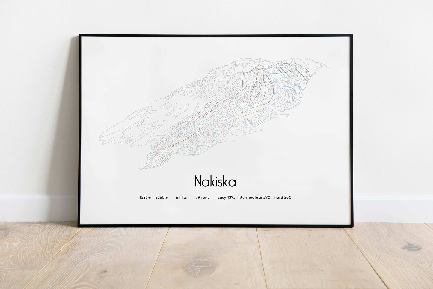 nakiska mountain artwork black
