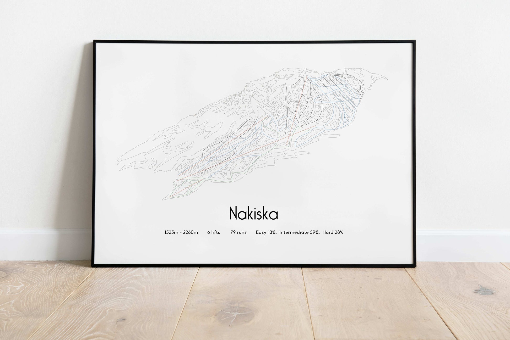 nakiska mountain artwork black