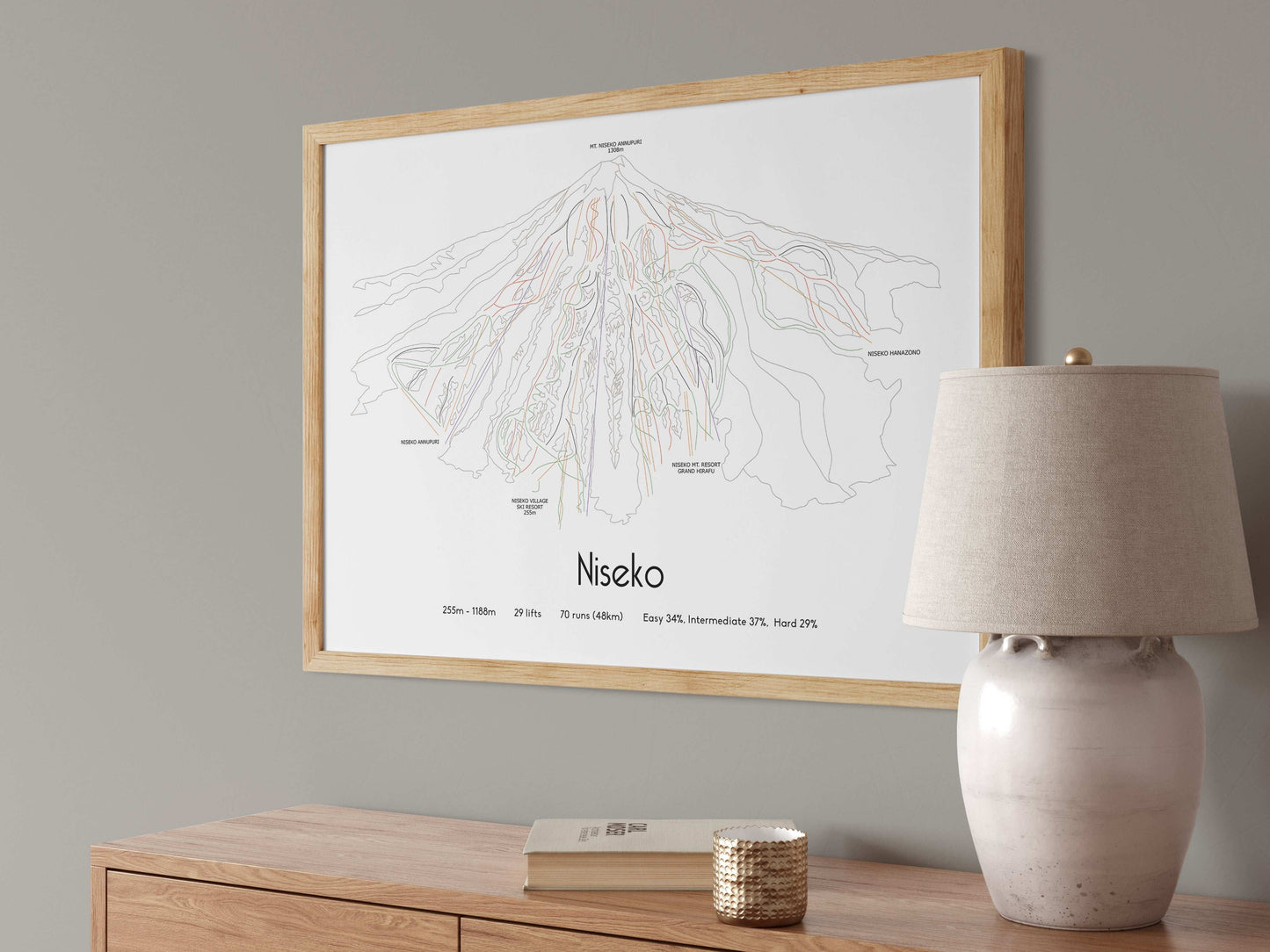 niseko mountain artwork angled