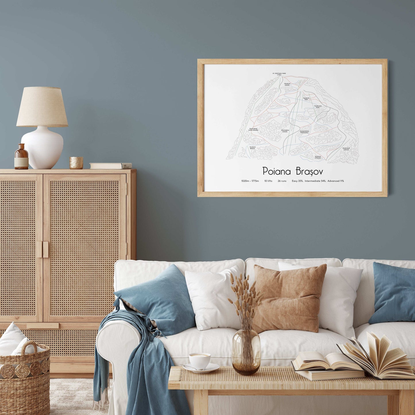 poiana brasov mountain artwork sofa