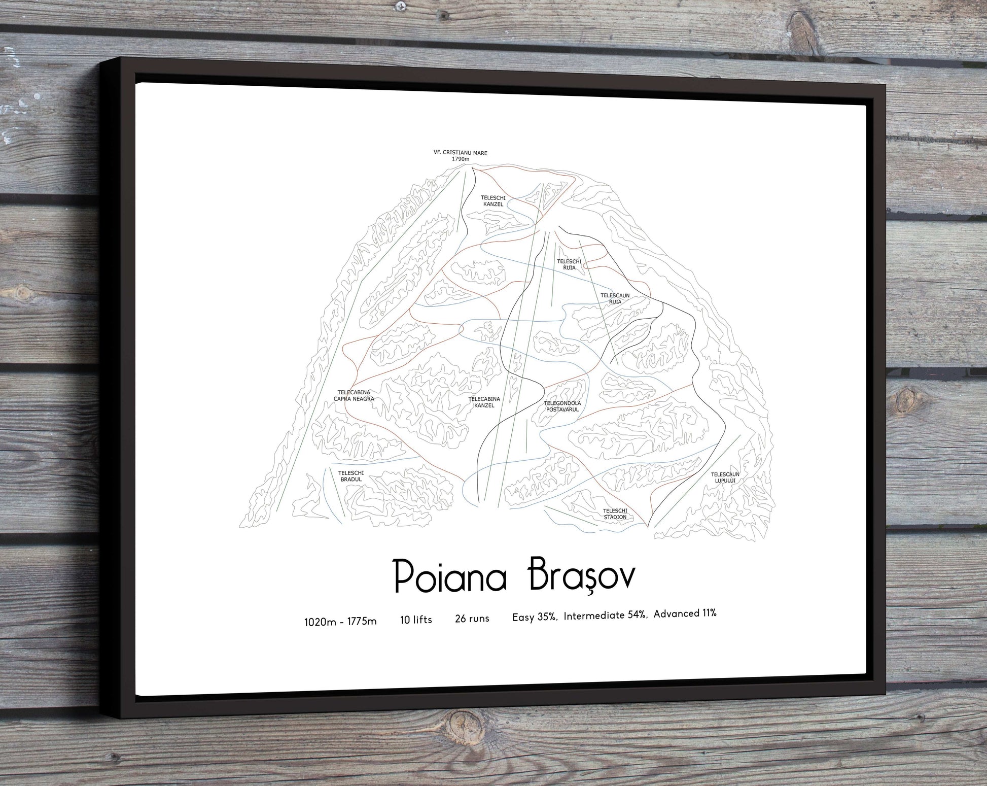 poiana brasov mountain artwork wood